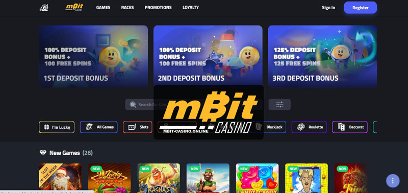 Mbit Casino Enter How to Register and Login